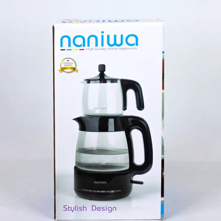 چای ساز نانیوا مدل NTM5000 ظرفیت 2.5 لیتر با کتری شیشهای
