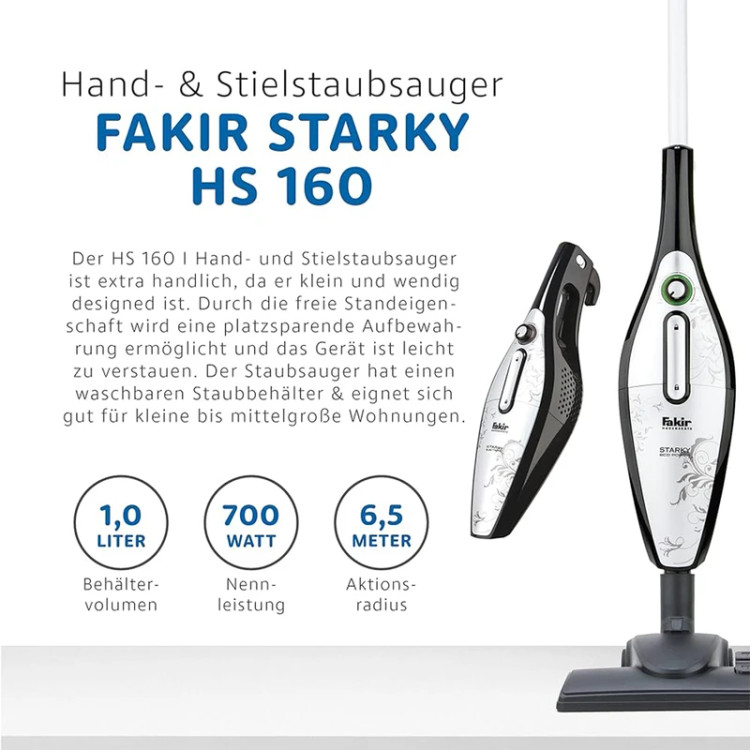 جارو عصایی ایستاده و دستی بدون کیسه فکر اصل مدل Starky oko