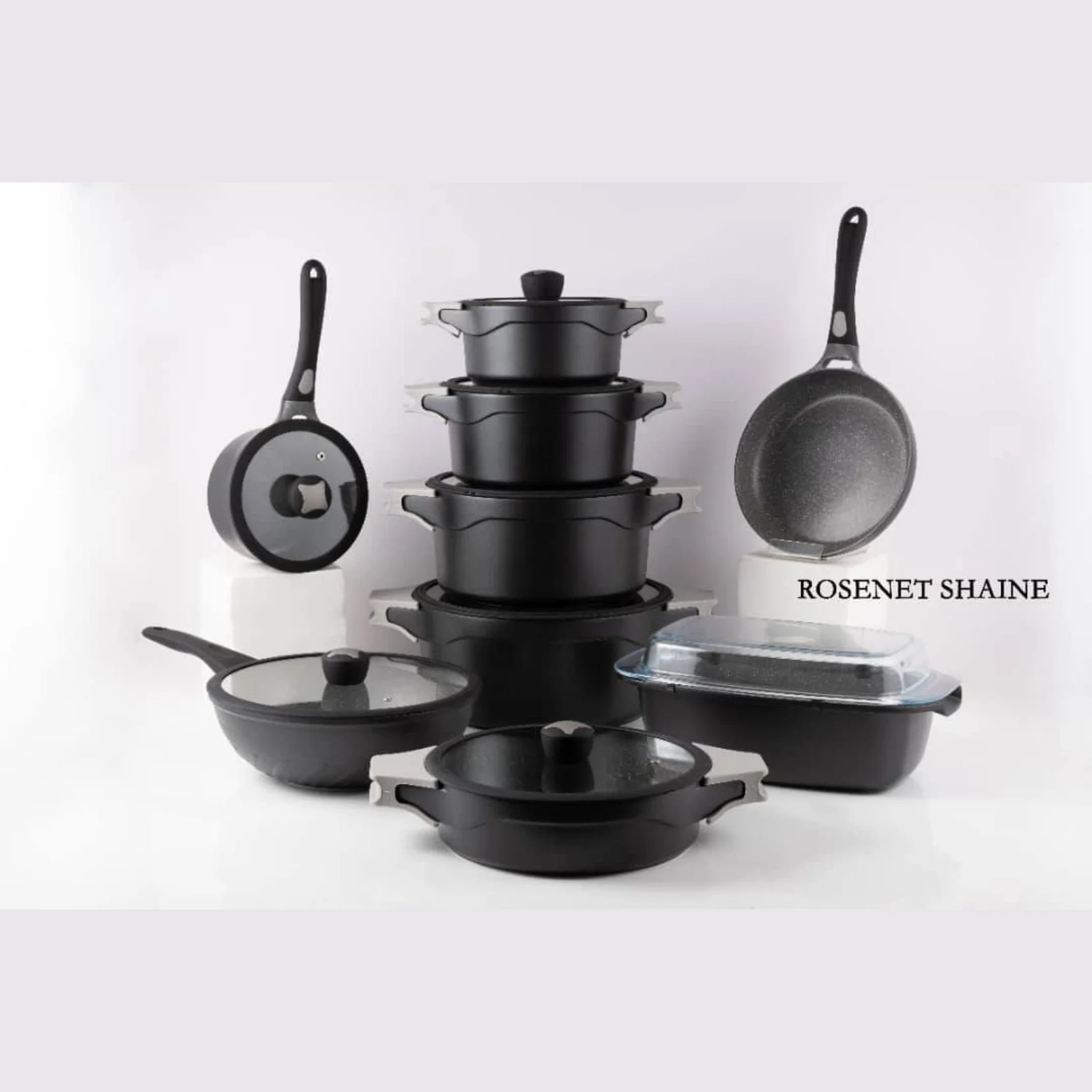 سرویس قابلمه 28 پارچه Embico رنگ Rosent shine وارداتی